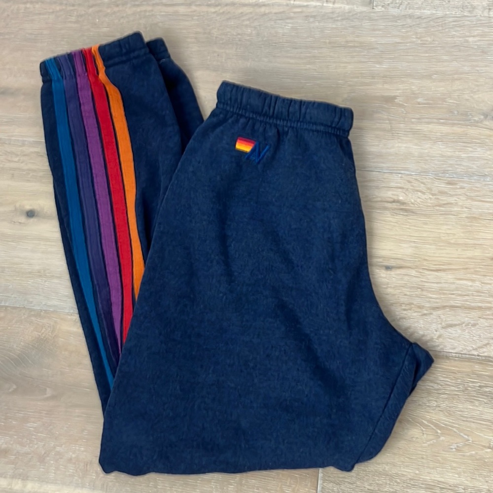 Aviator Nation navy 5 Stripe sweatpants size M